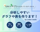 Looker studioでグラフや表を作成します せっかくの貴重なデータを分析して事業に生かしていきませんか？ イメージ1