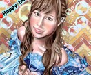 女性の似顔絵を美しく描きます 美女専門イラストレーターの描く似顔絵✨ イメージ1