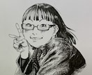 漫画に入ったような、白黒似顔絵お描きします！ます 普通の似顔絵とはちょっと違う、命を吹き込んだ似顔絵です！ イメージ9