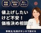 値上げしたいけど不安な経営者の値付けコンサルします 値付けは、勇気じゃなくて設計。MBA×10億社長の相談室 イメージ1