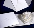 名入れポップアップグリーティングカードを作ります 生花のバラが開くような特別なメッセージカードをお届けします イメージ4