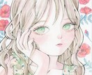 もっちりとしたかわいい女の子のアイコンを描きます 繊細で柔らかいアナログイラストの雰囲気がお好みの方へ イメージ7