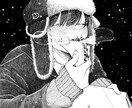 商用可！白黒のイラスト作成します 個性的な白黒のイラストをご提供します！ イメージ2