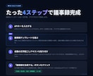 5種テンプレ×長文対応のAI議事録ツール提供します 貼って押すだけ。長文会議も1〜5分で議事録完成 イメージ2