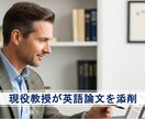 現役教授が英文論文を添削します プロの視点で英文論文の採択率を高めます イメージ1