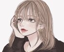 韓国風｜クールで綺麗めな女の子イラスト描きます 可愛いだけじゃ物足りない。ダークなイラストを探している貴方へ イメージ3
