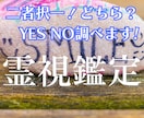 二者択一！どちらを選ぶか迷ったら！運命を占います YES/NOで答えれる質問でも大丈夫　詳しい説明付きます イメージ1