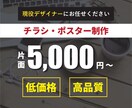 現役デザイナーがチラシやポスターを制作します とにかく安く！だけど高品質！をお求めの方へ イメージ1