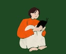 シンプルでかわいい、人物の全身のイラストを描きます SNSアイコン、プレゼントにも！ イメージ3