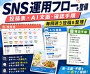 SNS運用フローを整えます 投稿表・AI文面・確認手順を整備 イメージ1
