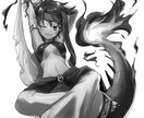 モノクロイラスト制作します イメージ2