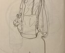 写真からクロッキー画を描きます 線の少ないシンプルな鉛筆画です。有料で水彩も！ イメージ8