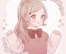 ふんわり可愛いアイコンを描きます 優しい雰囲気で制作します♪各種SNSなどにどうぞ イメージ1
