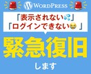 制作したLPのトラブル、緊急復旧対応いたします WordPressのエラーや不具合など、復旧対応いたします イメージ1