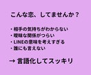 好きな人との関係整理します 悩み、モヤモヤを言語化してスッキリ整理 イメージ2