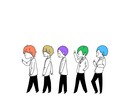 大人数のイラスト描きます ★5人以上のイラストを求めてる方大歓迎！！修正無料 イメージ3