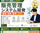 販売管理システムを開発・改修しますます 販売・在庫・請求管理の実務経験があります イメージ1