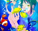 あなたの描いて欲しいイラストを描きます 中高6年間と大学が芸術学部でアニメ大好きな人のイラストです イメージ1