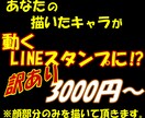 激安⁉オリジナルの動くLINEスタンプを制作します ご自身で描いたイラストが動くスタンプに！※顔部分です イメージ1