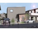 外観広告、商談用意匠パースを作成いたします 正面パースの作成、画角希望可、 イメージ1