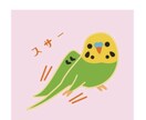 かわいい小鳥ちゃんのイラストを描きます SNS用アイコンや挿絵に使える画像です イメージ6