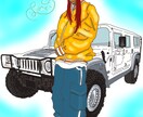 HIPHOP.Reggaeな強めイラストを描きます 強め、派手め、クールなど、オリジナルイラストを制作します。 イメージ3