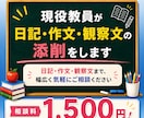 現役教員が日記・作文・観察文の添削をします 日記・作文・観察文まで、幅広く気軽にご相談ください イメージ1
