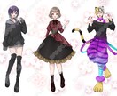 現役ライバーが立ち絵描きます IRIAMで使える立ち絵や可愛いSDキャラを制作します♪ イメージ3