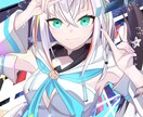 かっこかわいいイラストを制作します シャープでパキッとした色使いをよくします。 イメージ7