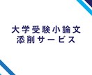 大学受験小論文の添削をします 学校・塾でのサポートがない方・セカンドオピニオンが必要な方へ イメージ1