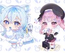 SNS用アイコン、立ち絵イラスト、SD描きます 8000〜アイコン、立ち絵、SD製作等承ります！！ イメージ3