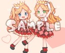 3〜6頭身くらいのデフォルメイラスト描きます ＊アイコン、立ち絵、一枚絵など イメージ2