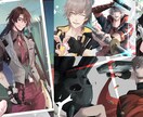 色気×美形！魅せるイケメン・イケオジ絵描きます 配信者・Vtuber向け！追加料金で商用OK！ イメージ5