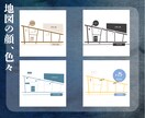 ラフ２案！お洒落て分かり安い地図を作成します 世界中のお客様に届くおしゃれな地図｜中・英翻訳対応可能 イメージ5