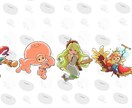 あなたの創作キャラクターをイラスト化いたします アイコン・ヘッダー用など用途に応じて。 イメージ8