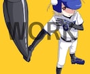 ボカロ楽曲、歌ってみた、配信サムネ絵作成します 透明感はありません！！線画が得意です！ イメージ3