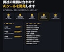 御社の業務に合わせAIツールを開発します まずは相談から｜見積もりは内容を伺ってから提示します イメージ1
