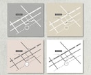 シンプルでおしゃれな地図作成します HPやInstagramに掲載するシンプルな地図作成 イメージ1