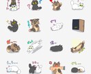 LINEスタンプ用のイラストを描きます ペットや家族をデフォルメ化して自分だけのスタンプに！ イメージ1