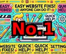 ちょちょいのちょい！ホームページの表示調整します WEB担当が不在で困っている方安い予算でなんとかしたい方 イメージ1