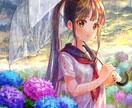 背景付き美少女イラスト描けます オリジナルの美少女イラストをデジタルで描きます イメージ3