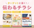 初心者OK！ターゲットに届く伝わるチラシ作成します 見られるだけで終わらない！集客につながるチラシ作成します イメージ1