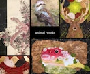 日本画材で手描きする、一点ものの絵画を制作します アナログならではの触れたくなる、豊かな質感の原画をお届け イメージ7