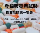 登録販売者試験の暗記対策　応援します 私が合格したときに自作した一覧表をテキストでお渡しします イメージ1