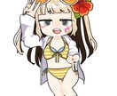 返礼品グッズなどのイラストを描きます どんな衣装も取りこぼさない細部までこだわったデフォルメ！ イメージ2