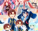 女性も男性も！イラスト/ミニキャラ/マンガ描きます ミニキャラ、一枚絵、紹介マンガ描きます！ イメージ9
