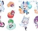 かわいい！カラフル！生きてる！ミニキャラを描きます いきいきとしてコミカルなあなただけのキャラクターを描きます！ イメージ2