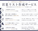 営業リスト最安値・最速で作成します 現役営業管理職が高品質なリストを作成します！ イメージ2