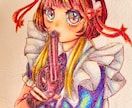 丸型の紙コースターやミニ色紙に可愛い女の子描きます あなただけの可愛い、カラフルなイラストを作成します イメージ5
