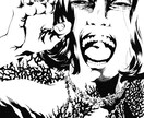 一点モノのモノクロイラストを作成します アイコンやヘッダー・カット他、クール系イラストをご希望の方へ イメージ2